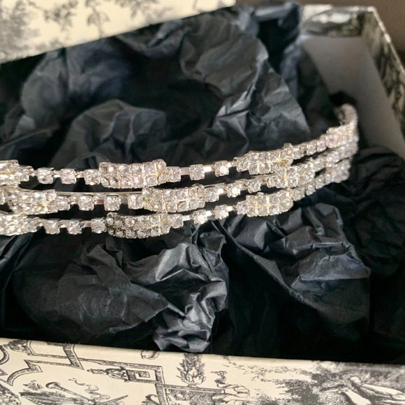 Bridal/Formal hair bling accessory/headband, rhinestones, sparkly, bride - Picture 4 of 10